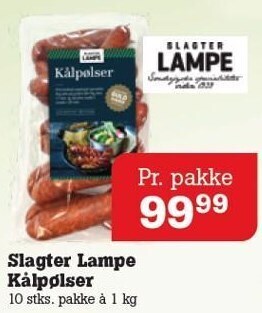 Poetzsch Padborg Slagter lampe kålpølser tilbud