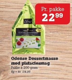 Poetzsch Padborg Odense dessertmasse med pistaciesmag tilbud