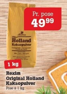 Poetzsch Padborg Rexim original holland kakaopulver tilbud