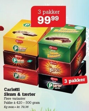 Poetzsch Padborg Carletti skum & tærter tilbud