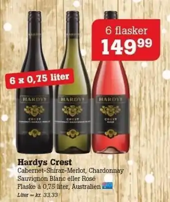 Poetzsch Padborg Hardys crest - 6 fl. tilbud