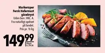 Fersk hafermast gåsebryst