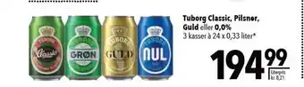 Citti Tuborg classic, pilsner, guld el. 0,0% tilbud