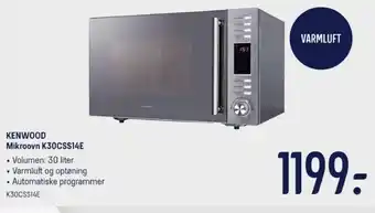 Kenwood Mikroovn K30CSS14E