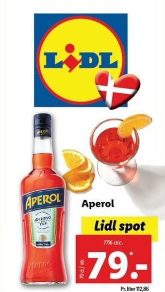 Lidl Aperol tilbud