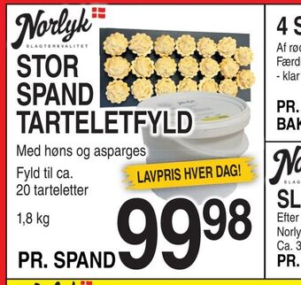 ABC Lavpris Stor spand tarteletfyld tilbud