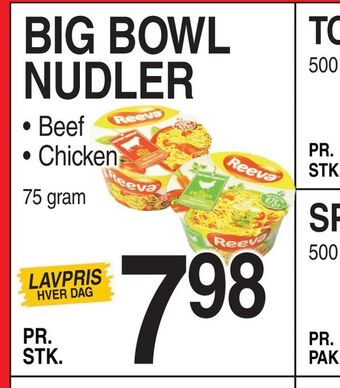 ABC Lavpris Big bowl nudler tilbud