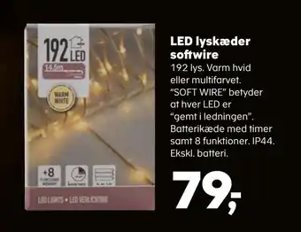 Kvickly Led lyskæder softwire tilbud