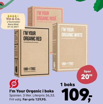 Kvickly I'm your organic i boks tilbud