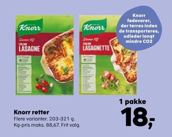 Kvickly Knorr retter tilbud