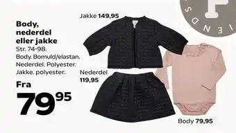 Kvickly Body, nederdel eller jakke tilbud