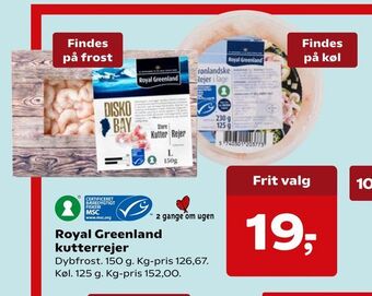 Kvickly Royal greenland kutterrejer tilbud
