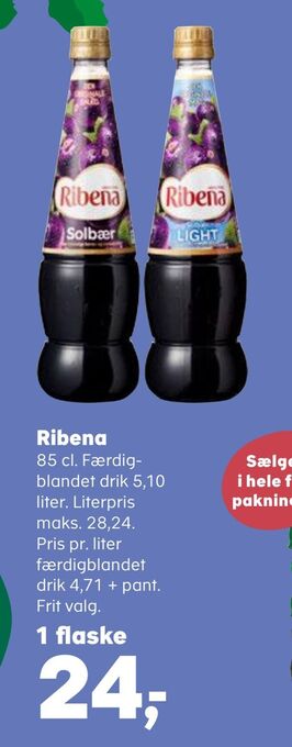 Kvickly Ribena tilbud