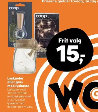 Kvickly Lyskæder eller glas med lyskæde tilbud