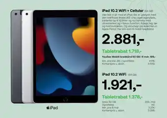 Ipad 10,2 wifi + cellular (64 gb)