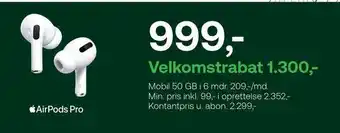 YouSee Airpods pro tilbud
