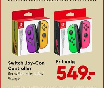 Bilka Switch joy-con controller tilbud