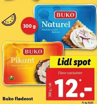 Buko flødeost 300 g