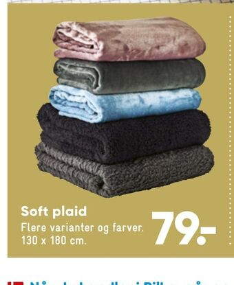 Bilka Soft plaid tilbud