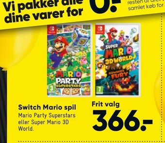 Bilka Switch mario spil tilbud
