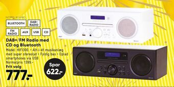 Bilka Dab+/fm radio med cd og bluetooth tilbud