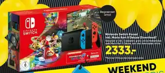 Bilka Nintendo switch konsol inkl. mario kart 8 deluxe (download) tilbud