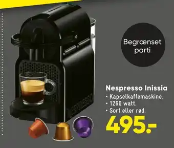 Bilka Nespresso inissia tilbud