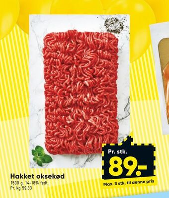 Hakket oksekød