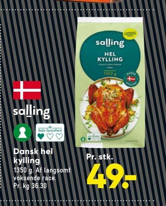 Bilka Dansk hel kylling tilbud