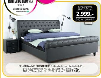 Daells Bolighus Sengeramme 180 x 200 cm. tilbud