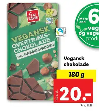 Lidl Vegansk chokolade tilbud