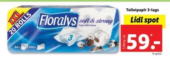 Lidl Toiletpapir 3-lags tilbud