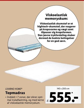 Lidl Topmadras tilbud