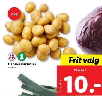 Lidl Danske kartofler tilbud