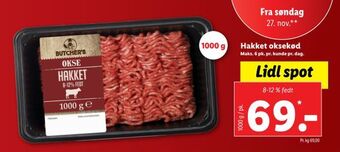 Lidl Hakket oksekød tilbud