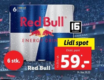 Lidl Red bull tilbud