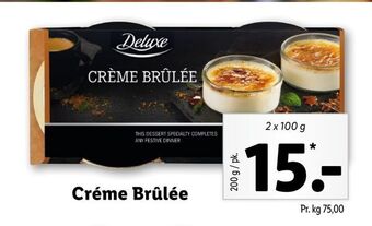 Lidl Créme brûlée tilbud