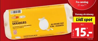 Lidl Danæg skrabeæg tilbud