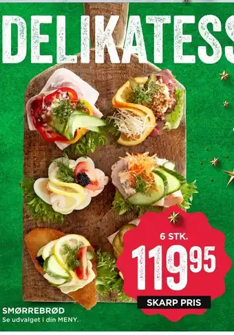 MENY Smørrebrød tilbud