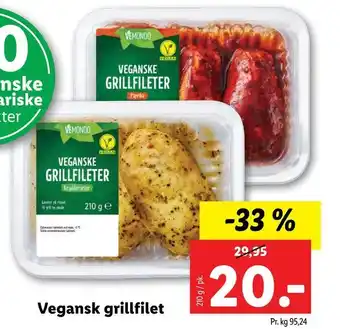 Lidl Vegansk grillfilet tilbud
