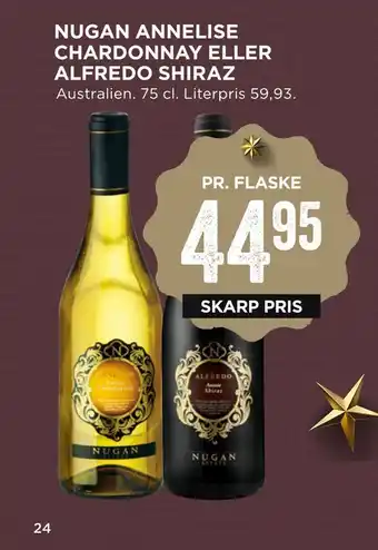 MENY Nugan annelise chardonnay eller alfredo shiraz tilbud