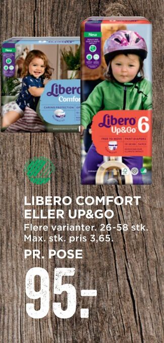 MENY Libero comfort eller up&go tilbud