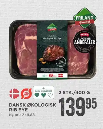 MENY Dansk økologisk rib eye tilbud