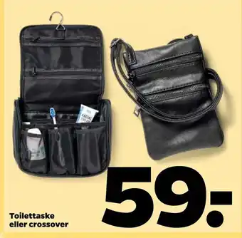 Netto Toilettaske eller crossover tilbud