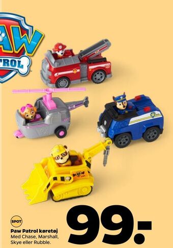 Paw patrol køretøj
