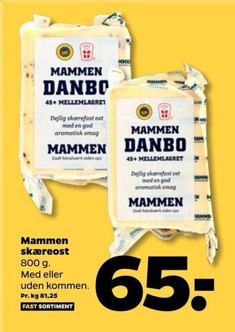Netto Mammen skæreost tilbud