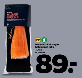 Netto Premieur koldrøget halehængt laks tilbud