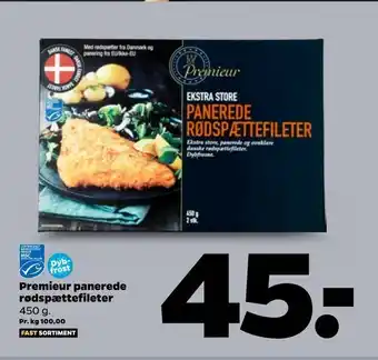 Netto Premieur panerede rødspættefileter tilbud