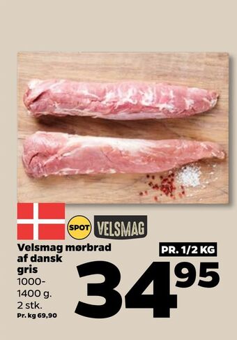 Netto Velsmag mørbrad af dansk gris tilbud