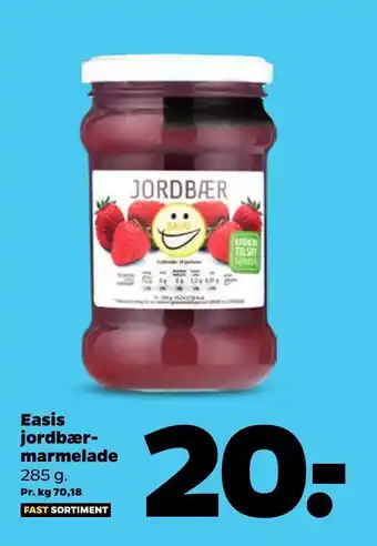 Netto Easis jordbærmarmelade tilbud